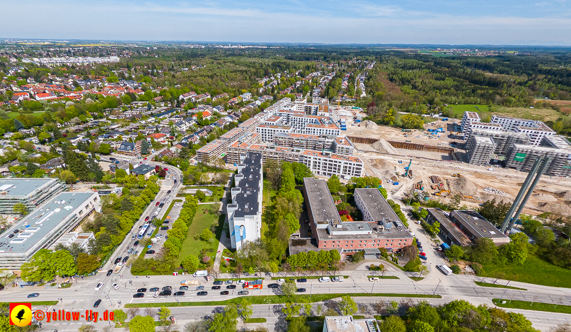 04.05.2023 - Luftbilder vom Alexisqaurtier und Pandion Verde in Neuperlach